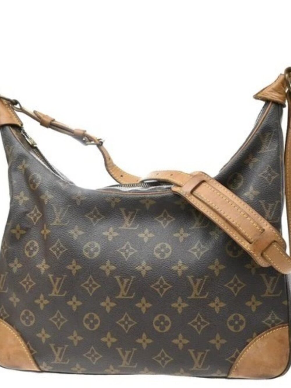 LOUIS VUITTON Boulogne 35 Shoulder Bag Monogram Leather Brown M51260 34KD812